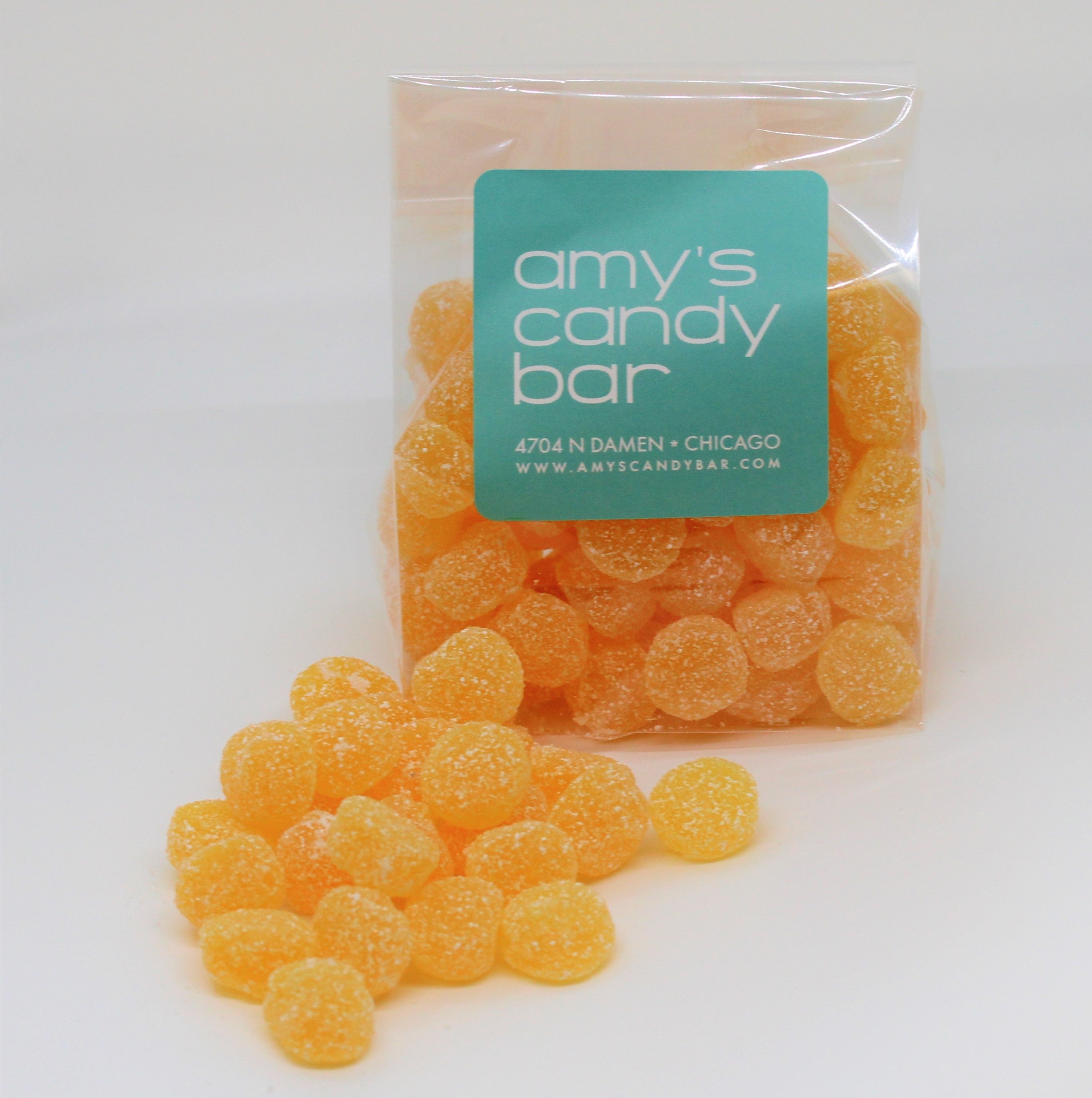 Sour Peach Drops Amy's Candy Bar